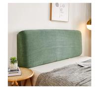 KIFSDLF Plaid on Bedhead Cover Bed Head Protective Fitted Sheet Headboard Quilted Cotton Pad Elastic Bedding Set(Bean green,W200 x H60cm)