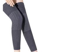 KIFSDLF Thickened Cashmere Knee Pads Unisex Thermal Warm Knee Leg Warmers Winter Joint Protection Cold-Proof Leg Knee Pad Sports Seamless Brace Long Warm Pads(Grey One Size)