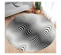 KIFSDLF Vortex Optical Illusion Round Rug,Non-Slip Area Carpet for Living Room, Bedroom, Short Plush Swirl Floor Mat Decor for Bedroom Living Room(Color1,Diameter 180cm(71in))