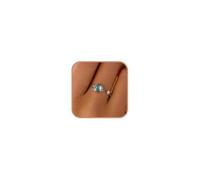 KIFUTENG Cute Planet Moon Star Spinner Anxiety Fidget Mood Rings for Women, Adjustable, Sterling Silver, No Gemstone