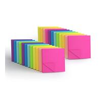 KIFZM 1920 Sheets 24 Pads - 3x3 Inches Bright Sticky Notes, 8 Brilliant Colors Assorted Removable Self-Stick Notes, 80 Sheets/pad