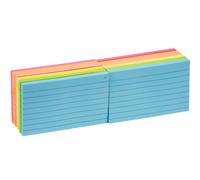 KIFZM 960 Sheets Large Lined Sticky Notes, 76 x 127 mm 6 Brilliant Colors Assorted Se