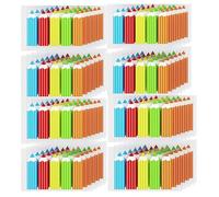 KIFZM Pack of 3600 Index Markers, 5 Colours, Repositionable Adhesive Film Flags, Basic Index Tabs, Page Markers for Highlighting Information in Contracts, Books or Files (3600 Pieces Pencil)