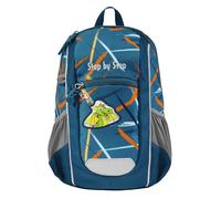 KIGA Maxi Backpack Set with Separate Inner Compartment, Ergonomic Mini Backpack with Height-Adjustable Chest Strap, for Nursery, Nursery and Leisure, from 3 Years, 10 L, Dragon Milo - Blue