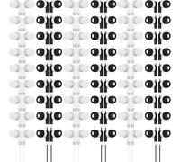 Kigeli 100 Pcs Kids Bulk Earbud Headphones for Classroom Student Wired Headphones in-Ear Earbud 3.5 mm Disposable Earphones Set for Kids Adult Class School Library Laptop (Grey, Black)