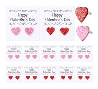 Kigeli 12 Pcs Galentines Day Glitter Heart Earrings Acrylic Red Pink Love Heart Stud Earring for Women Wife Lover Girlfriend Happy Valentines Galentines Day Gifts