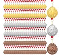 Kigeli 180 Pcs Gold Silver Bronze Award Medals, Winner Award Medals with Neck Ribbon, 1st 2nd 3rd Prizes for Kids, Adults, Competitions, Sports, Spelling Bees, 2 Inches