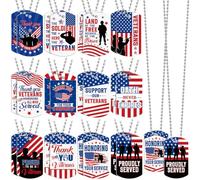 Kigeli 24 Pcs Dog Tag Necklace Bible Verses Religious Christian Jesus Cross Easter Eggs Fillers Basket Stuffers He Is Risen Party Religious Gifts for School Supplies Classroom, 1.85 x 1.06 inches/ 4.7