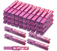 Kigeli 30 Pcs Spirit Clips Cheer Pins Cheerleader Gifts Clothes Pins for Backpacks Competition Glittered for Team Cheer Gifts Stuff Supplies Party Favors Accessories Bulk(Pink, Purple,Gradient)