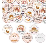 Kigeli 50 Pcs Occupational Therapist Button Pins Ot Month Gifts Bulk Therapist Personalized Brooch Badge Doctor Dentist Nurse