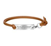 Kigeli Back to School Gifts for College Students Call Your Mom Funny Engraved Bangle First Day of School Gifts from Parents College Student Jewelry Essentials, about 2.56 inches/ 6.5 cm in diameter