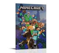 KIGFGMVCK A Minecraft Poster Movie Game Fantasy Comedy Film Comics Posters for Room Aesthetic Canvas Wall Art Bedroom Decor24x36inch(60x90cm)