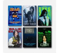 KIGFGMVCK A Set Of 6 Billie Poster Eilish Music Singer Vintage Cover Wall Art Canvas Posters Room Decorative Aesthetic Print Decor 08x12inch(20x30cm) Style