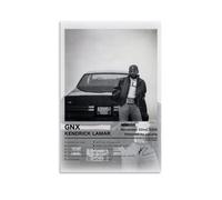 KIGFGMVCK Kendrick Poster Lamar Music Rapper Singer Vintage Gnx Album Cover Posters for Room Aesthetic Canvas Wall Art Bedroom Decor16x24inch(40x60cm)