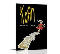 KIGFGMVCK Korn Poster Music Rock Band Vintage Posters for Room Aesthetic Canvas Wall Art Bedroom Decor20x30inch(50x75cm)