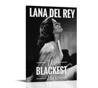 KIGFGMVCK Lana Del Poster Rey Music Singer Vintage Posters for Room Aesthetic Canvas Wall Art Bedroom Decor20x30inch(50x75cm)