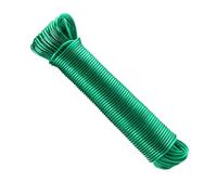 Kighdel 25m Washing Line Green Clothes Line,with Steel Core & Pvc Coated Washing Line Rope Anti-Corrosion Anti-Mildew Weatherproof Strong and Rust-Proof Suitable for Indoor Outdoor and Garden