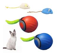 Kighdel 2Pcs Speedy Tail 2.0 Cat Toy Cat Ball Toy Interactive Toys Moving Smart Interactivefor Cats Dog Ball Self Moving Usb Rechargeable Smart and 2 Mouse Toys
