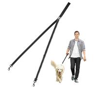 Kighdel Double Ended Lead for Dogs,Double Clip Lead for Dogs,Multi-Function Double Ended Dog Lead,Anti-Pull Two Point Control Dog Leash,Can Be Converted Into a Single Leash for Medium and Large Dogs