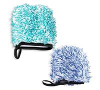 Kighdel Microfibre Wheel Mitt 2PCS Car Wash Efficient Soft Compatible with Premium Car Drying Towel Ideal Car Cleaning Kit