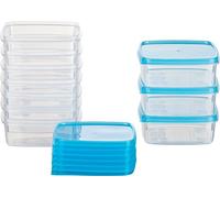 Kigima freezer container, square-shaped, 11x11x4.4 cm, light blue (0.3l (10 Pcs))