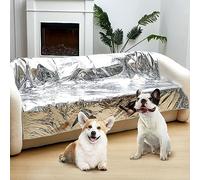 Kigley 2 Pcs Pet Deterrent Mat to Keep Dogs Off Couch, Non-Electric Cat & Dog Deterrent Mat Pain Free Couch Covers to Keep Pets Off Furniture Bed Indoor(Cream)