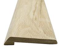 Kigley Solid Red Oak Interior Threshold Wood Overlap Threshold Transition Doorways Reducer Threshold, 4 Inches Wide, 36 Inches Long