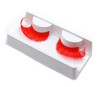 KIGPOR New Sexy Fun Ladies Styles Handmade Reusable Long Thick Fancy Party Feather False Eyelashes Makeup Eye Lashes (Red)