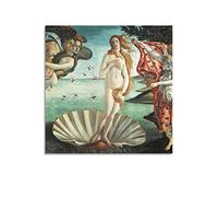 KIHENE Sandro Botticelli Paintings Artworks - (The Birth of Venus No.2) Posters Painting On Canvas Wall Art Scroll Picture Print Living Room Walls Decor Homes 24x24inch(60x60cm)