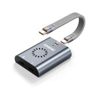 KIHENG USB-C to AR Glasses Adapter,8K 30Hz,Built-in Fan,Power & Charge Sync