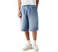KIHFSODN Jean Shorts Men Baggy Jorts Casual Denim Shorts Y2k Loose Long Jorts Vintage Fashion(Dark Blue,XXL)