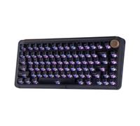 KiiBoom Phantom81 V4 Acrylic Semi-Translucent Mechanical Keyboard, Creamy Gasket, 75% Wireless Gaming Keyboard with 8000mAh Battery, RGB Backlits, Hot Swap, Shine Through, NKRO, Win/Mac (Black)
