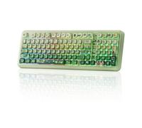 KiiBoom Phantom98 Lite 96% Wireless Mechanical Gaming Keyboard, VIA Programmable, Creamy Keyboard with Gasket, 8000mAh Battery, Hot Swap, RGB Backlits, NKRO for Win/Mac (Green, Mochi Switch)
