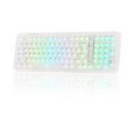 KiiBoom Phantom98 Lite 96% Wireless Mechanical Gaming Keyboard, VIA Programmable, Creamy Keyboard with Gasket, 8000mAh Battery, Hot Swap, RGB Backlits, NKRO for Win/Mac (Clear, Mossy Silent Switch)