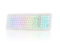 KiiBoom Phantom98 Lite 96% Wireless Mechanical Gaming Keyboard, VIA Programmable, Creamy Keyboard with Gasket, 8000mAh Battery, Hot Swap, RGB Backlits, NKRO for Win/Mac (Clear, Mochi Switch)