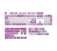 KiiBoom X Elyxirine Digital Dreams: Pastel Y2K Keycap Set, 144 Keys PBT Keycaps for Mechanical Keyboard, Compatible with ANSI/ISO, 60%, 65%, 75%, TKL, Full-Sized Layout (Cherry Profile)