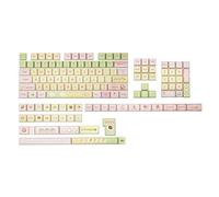 KiiBOOM x Ydmochi Sweet Dango Dream Keycap Set, 142 Keys MDA Profile PBT Keycaps for Mechanical Keyboard, Compatible with ANSI/ISO, 60%, 65%, 75%, TKL, Full-Sized Layout