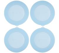 Kiicii Silicone Replacement Lids for Corelle Vitrelle 428-PC 28-Oz Bowls, Snap-On, 4 Pack, Blue, Food Grade Silicone, Leak-Proof, Dishwasher, Microwave, Freezer Safe