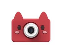 kiimento BPA-Free Silicone Kids Camera, Best Travel Buddy Akito The Fox Digital & Video Camcorder for Boys & Girls Ages 4+, 24MP Photo, 1080P Video, 32GB Memory Card, Birthday Gift (Model C)