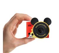 kiimento Disney Licensed Kids Mini Camera, Best Travel Buddy Mickey Mouse Digital & Video Camcorder for Boys & Girls Ages 3+, Selfie Dual Lens, 32GB Memory Card, Birthday Gift (Model A)