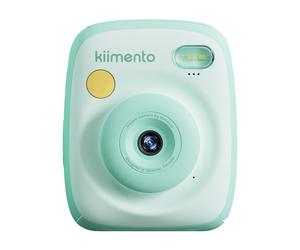 kiimento Instant Print Digital Camera, Ink-Free Thermal Printing with 4 Color-Themed Paper Options, 2.4” HD Screen, Selfie Lens, 48MP Photo, 1080p Video, 32GB Memory Card - Model P2 (Sky Blue)