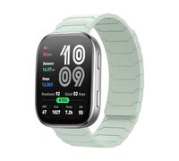 KiimLaa 20mm Magnetic Silicone Bands for Amazfit Active 3 / Active 2 Square/T-Rex 3 Pro 44mm, Waterproof Sport Replacement Straps Wristband for Amazfit GTS 4 / GTS 3 / GTS 2 / GTR Mini - Mint Green