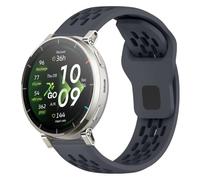 KiimLaa 20mm Silicone Bands for Amazfit Active 3 / Active 2 Square/T-Rex 3 Pro 44mm, Quick Release Waterproof Sport Replacement Straps Wristband for Amazfit GTS 4 / GTS 3 - Gray