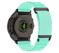 KiimLaa QuickFit 20mm Nylon Watch Band for GarminFenix 8 43 mm/Fenix 7S Pro Solar/Fenix 7S/Fenix 6S/Fenix 6S Pro, Breathable Sport Watch Strap for Garmin Descent Mk3S/MK3Si/Mk2S - Green