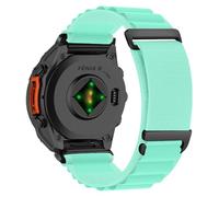 KiimLaa QuickFit 22mm Nylon Watch Band for Garmin Fenix 8 Pro 47mm/Fenix 8 47 mm/Fenix E/Fenix 7 Pro/Fenix 7/6, Breathable Sport Watch Strap for Garmin Epix (Gen 2)/Tactix 8/Quatix 8 47mm - Green