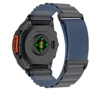 KiimLaa QuickFit 22mm Nylon Watch Band for Garmin Fenix 8 Pro 47mm/Fenix 8 47 mm/Fenix E/Fenix 7 Pro/Fenix 7/6, Breathable Sport Watch Strap for Garmin Epix (Gen 2)/Tactix 8/Quatix 8 47mm - Blue