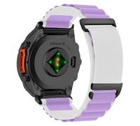 KiimLaa QuickFit 22mm Nylon Watch Band for Garmin Fenix 8 Pro 47mm/Fenix 8 47 mm/Fenix E/Fenix 7 Pro/Fenix 7/6, Breathable Sport Watch Strap for Garmin Epix (Gen 2)/Tactix 8/Quatix 8 47mm - Purple