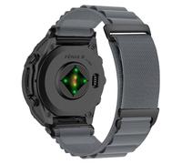 KiimLaa QuickFit 26mm Nylon Watch Band for Garmin Fenix 8 Pro/ Fenix8 51mm/Fenix 7X Pro Solar/6X/5X, Breathable Sport Watch Strap for GARMIN Quatix 8 51 mm/Tactix 8 51mm/Enduro 3/Descent Mk3i - Grey