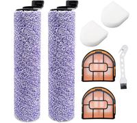 KiimSin Accessory Kit for Shark WDB1F2 for HydroVac XL 3-in-1 Vacuum Cleaner, Replacement Parts for Shark HydroVac WD101 WD201 WD100 WD200 AW201 WD200C WD201C WD101C, 2 Brush roll + 2 Filters