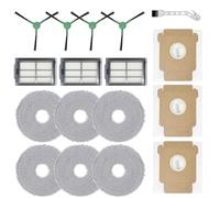 KiimSin Replacement Kit for iRobot Roomba Plus 505 Combo/Plus 405 Combo Vacuum Cleaner Robot Accessories, 6 Moppad, 3 Dust Bags, 3 Filters, 4 Side Brushes